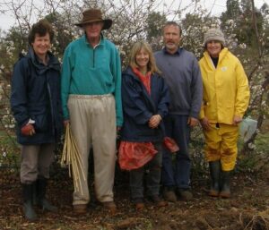 2009-8 third planting bee, north bed: the glamour group!