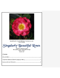 Singularly Beautiful Roses – Volume 11 Issue 2 Summer 2020